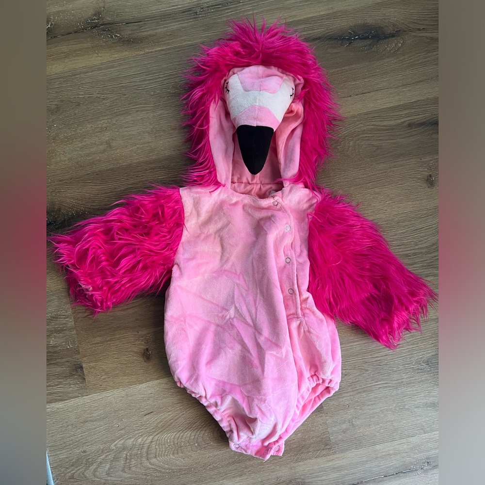 Pottery Barn Flamingo Costume Sz 12-24mo